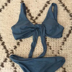 Blue Tie-Up Bikini